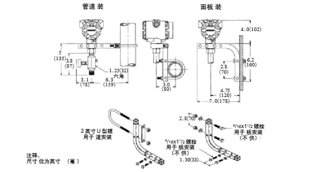 插入式液位變送器尺寸圖