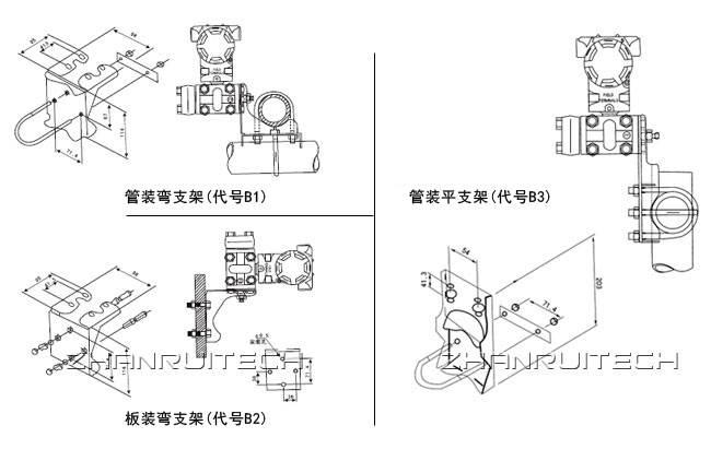 3051智能壓力變送器安裝方式